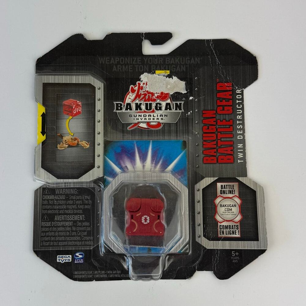 New in Box Bakugan Guardian Invaders Battle Gear Twin Destructor